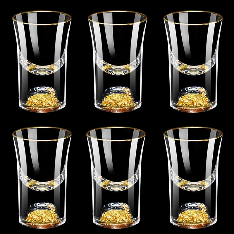 Crystal Wine Glass - HeY LiLac 6 Stuks Borrelglaasjes 15ML