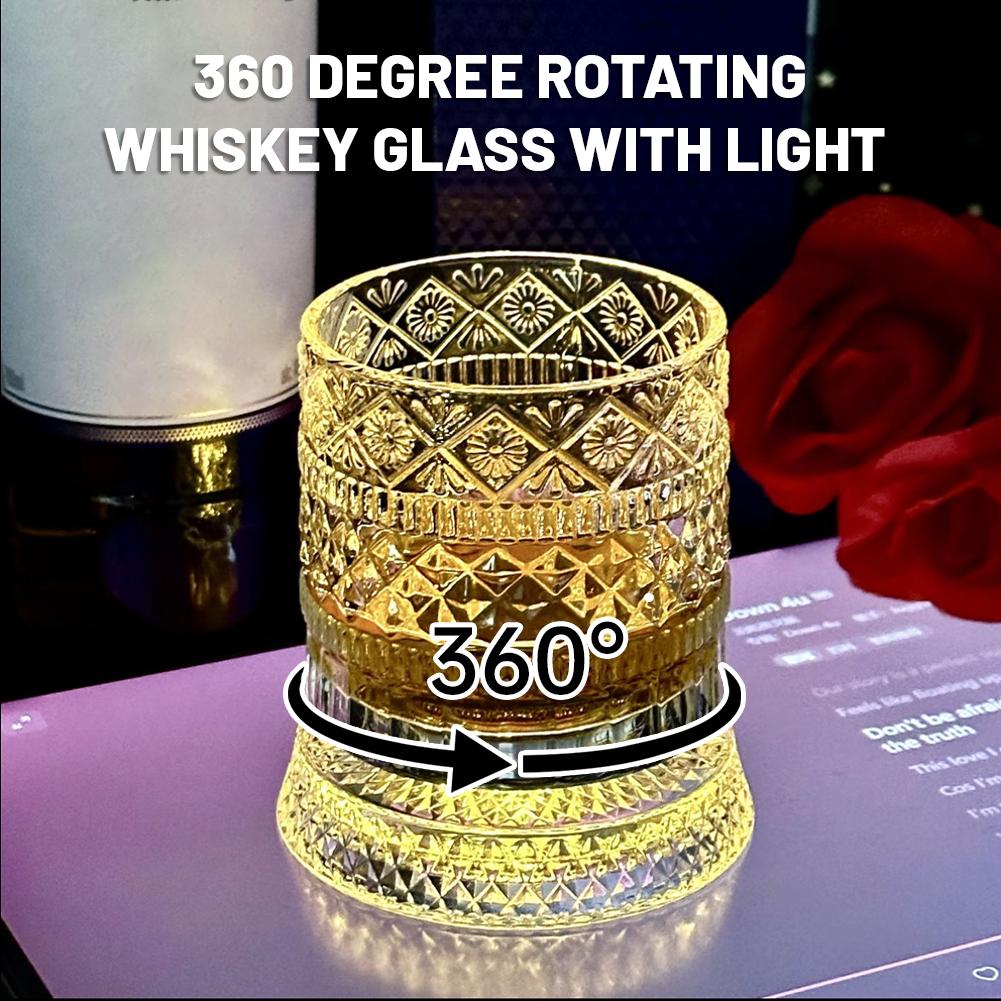 Crystal Wine Glass - Draaibaar whiskyglas, creatief kristallen bierglas, stressverlichtende