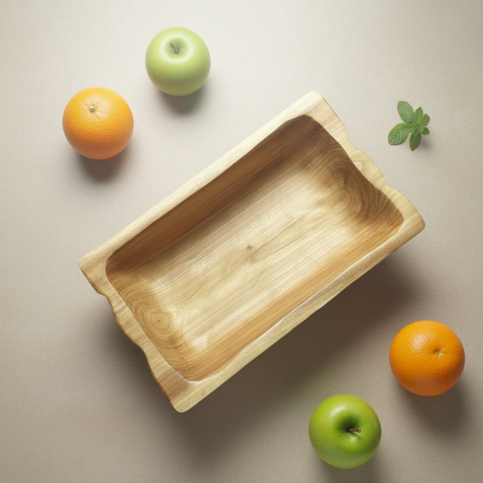 Wooden Serving Tray - Hardhouten opbergbak met grote capaciteit, rustieke