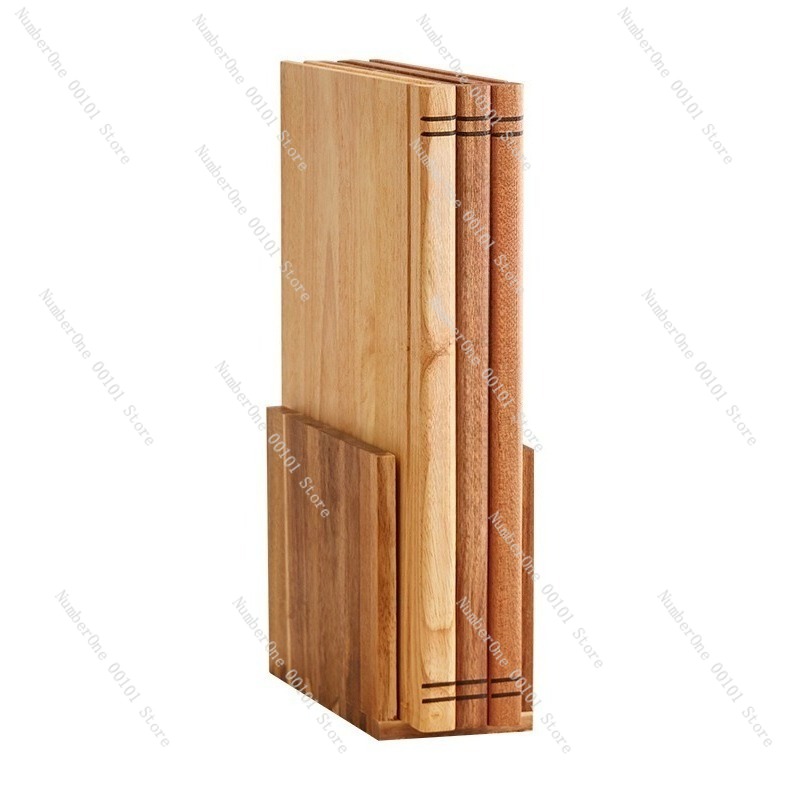 Wooden Serving Tray - Elegante massief houten snijplank in boekvorm,