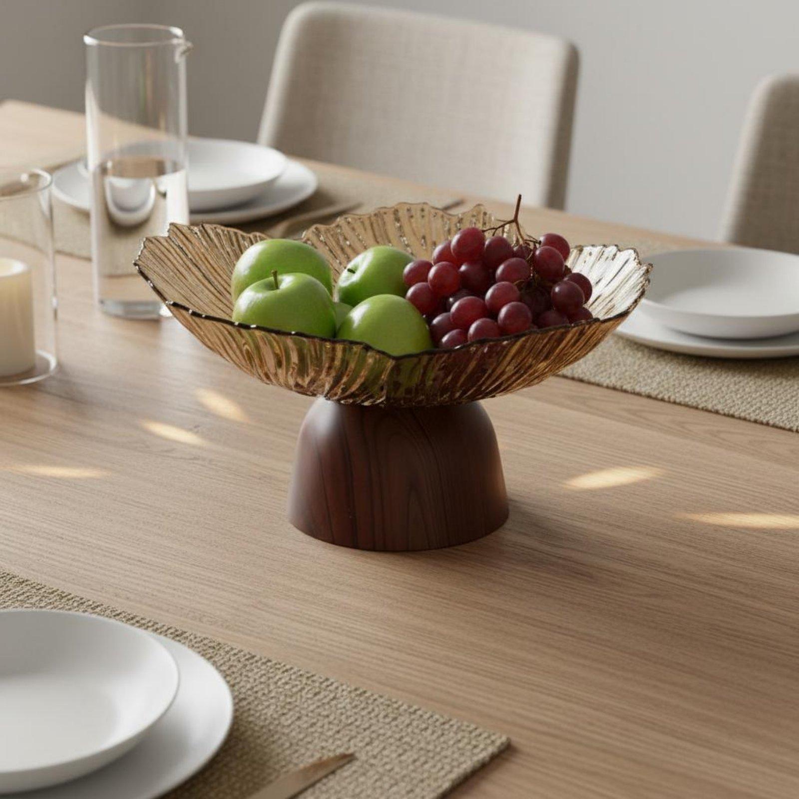 Wooden Serving Tray - Industriële dienblad van kunststof hout met