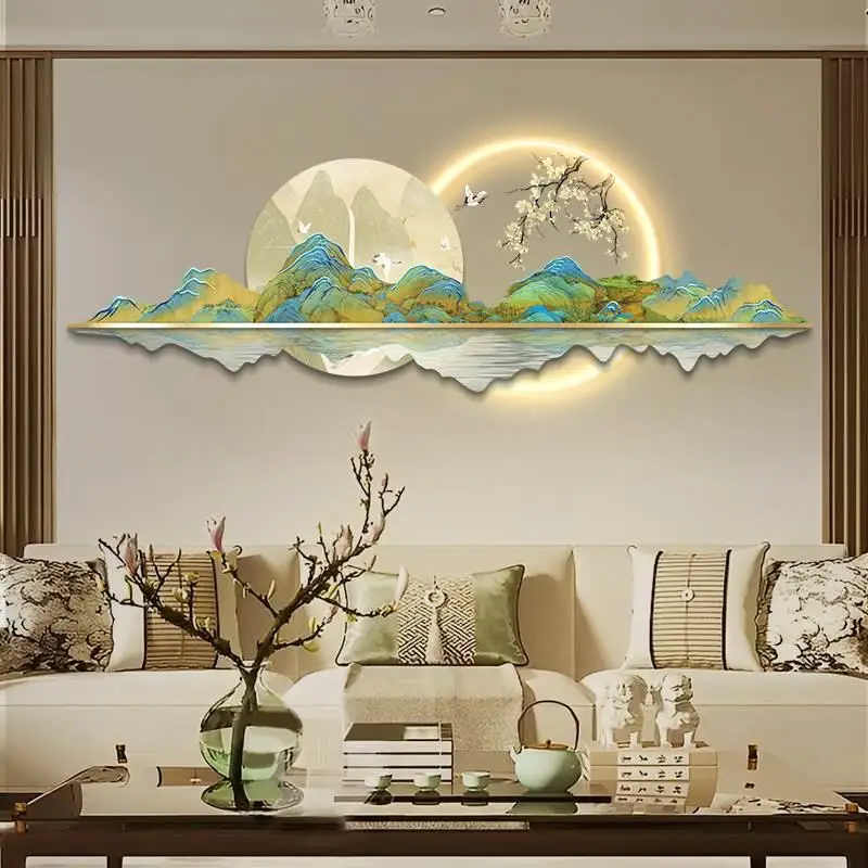Luxury Lifestyle Living - Chinese stijl led-klokmuur luxe hoge kwaliteit