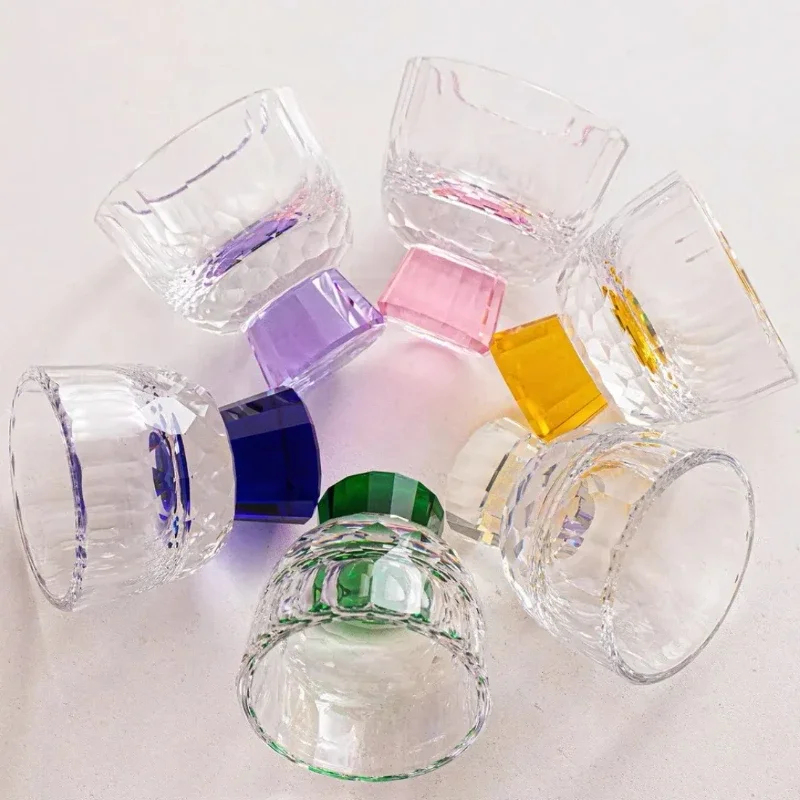 Crystal Wine Glass - 1 Stuks 50ml Diamantgeslepen Kristallen Glazen