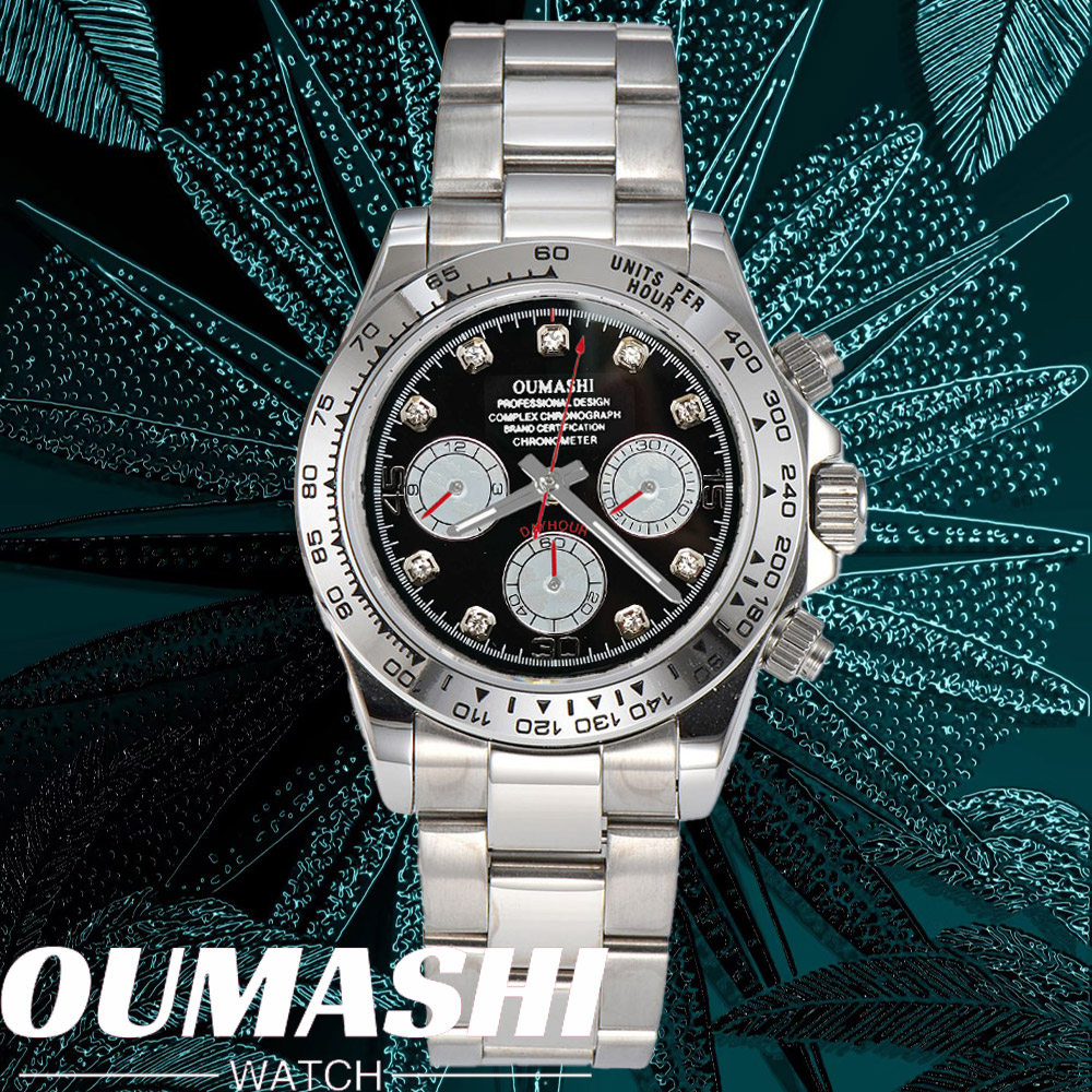 Luxury Zone - Luxe VK63 HORLOGE 39.3mm quartz Chronograaf