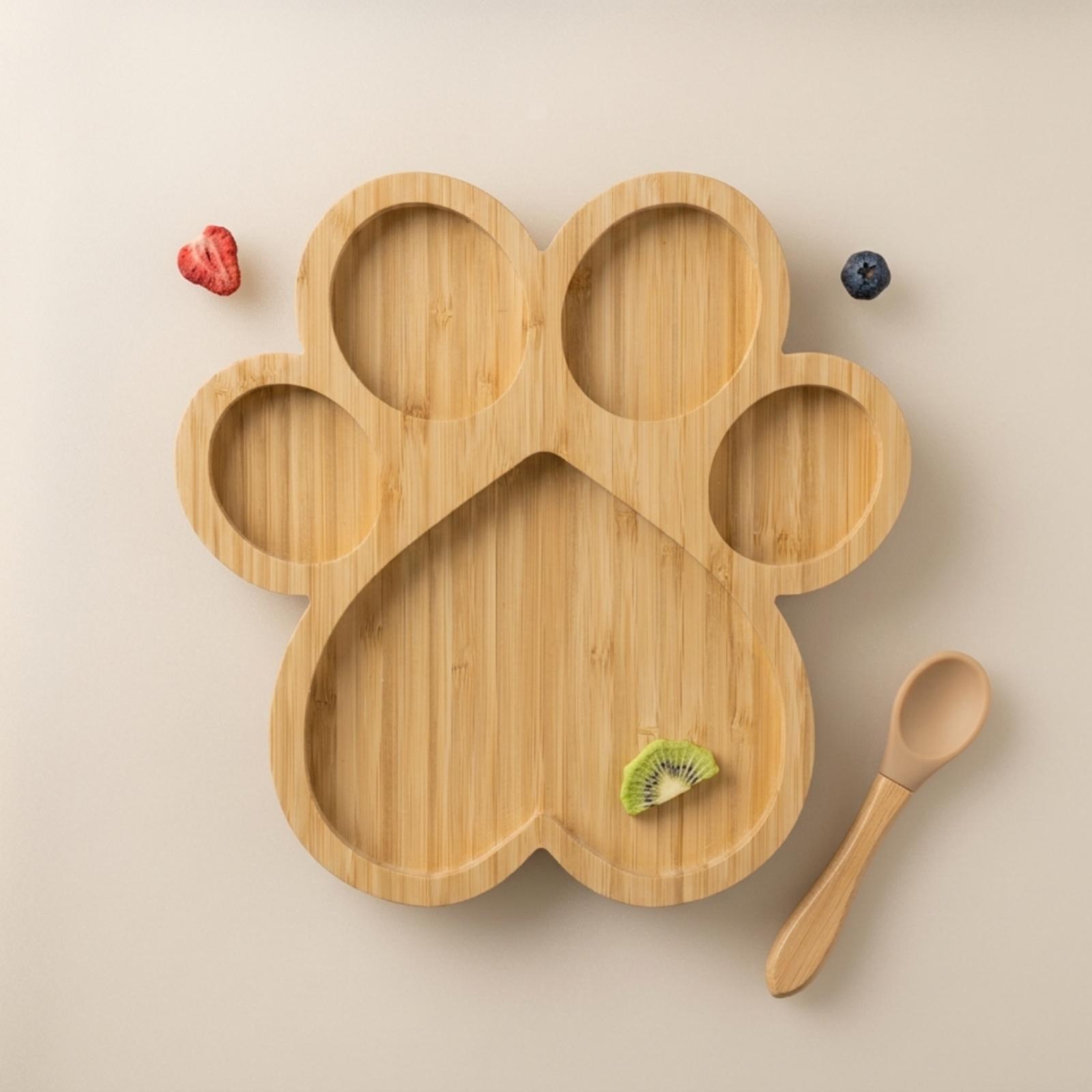 Wooden Serving Tray - Bamboe Bord met Vakken Houten Bord