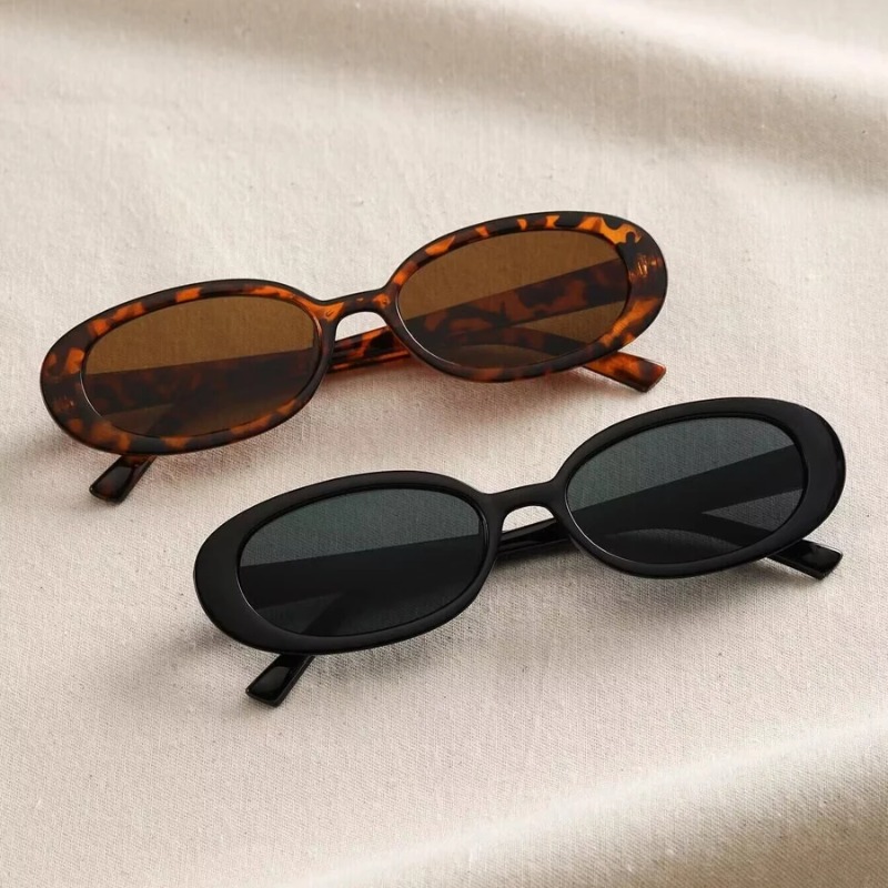 Luxury Zone - Vintage ovale zonnebril dames luxe merkontwerper