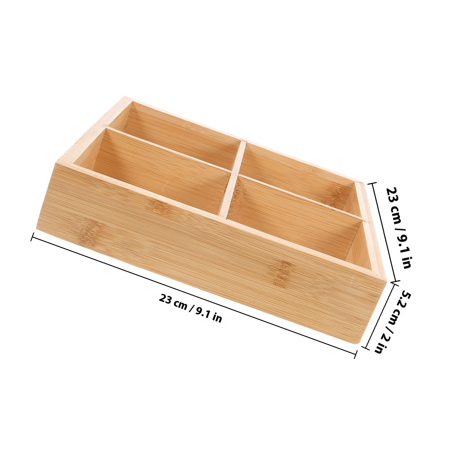 Bamboe serveerschaal met 6 com - Wooden Serving Tray recensie en prijs