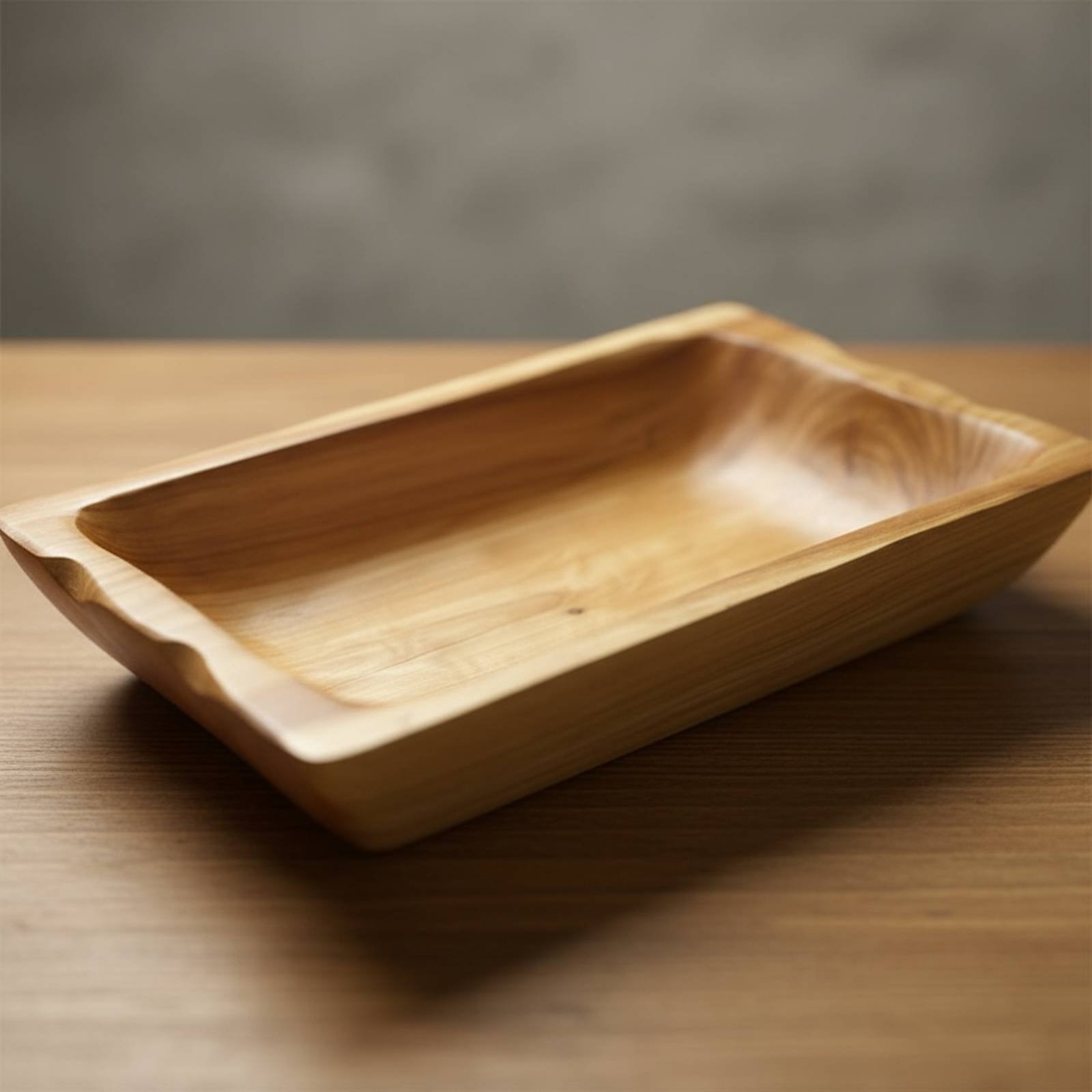 Hardhouten opbergbak met grote - Wooden Serving Tray recensie en prijs