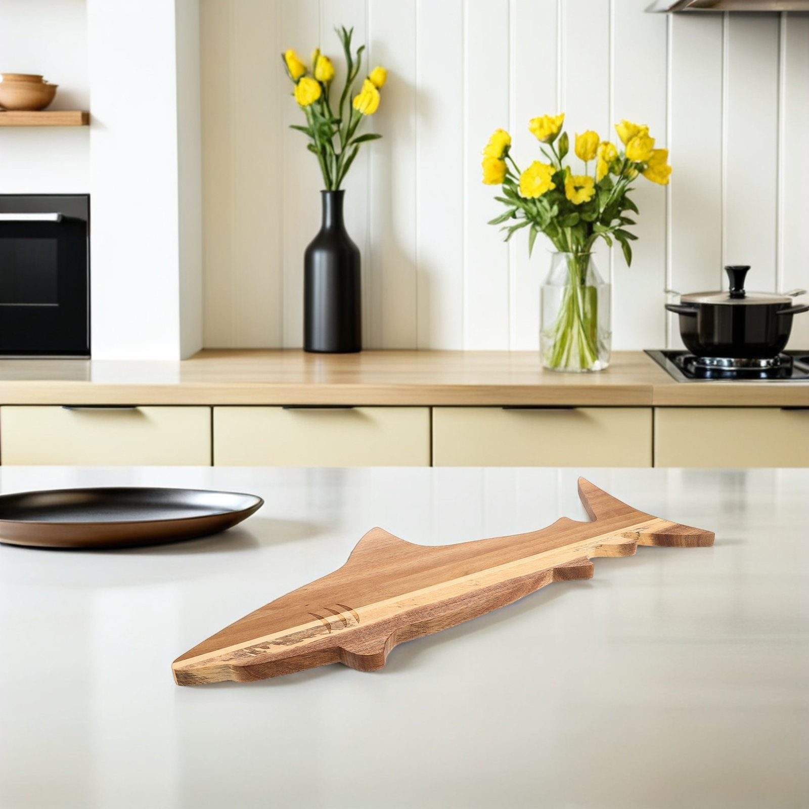 Haaienvormig hapjesbord van ac - Wooden Serving Tray recensie en prijs