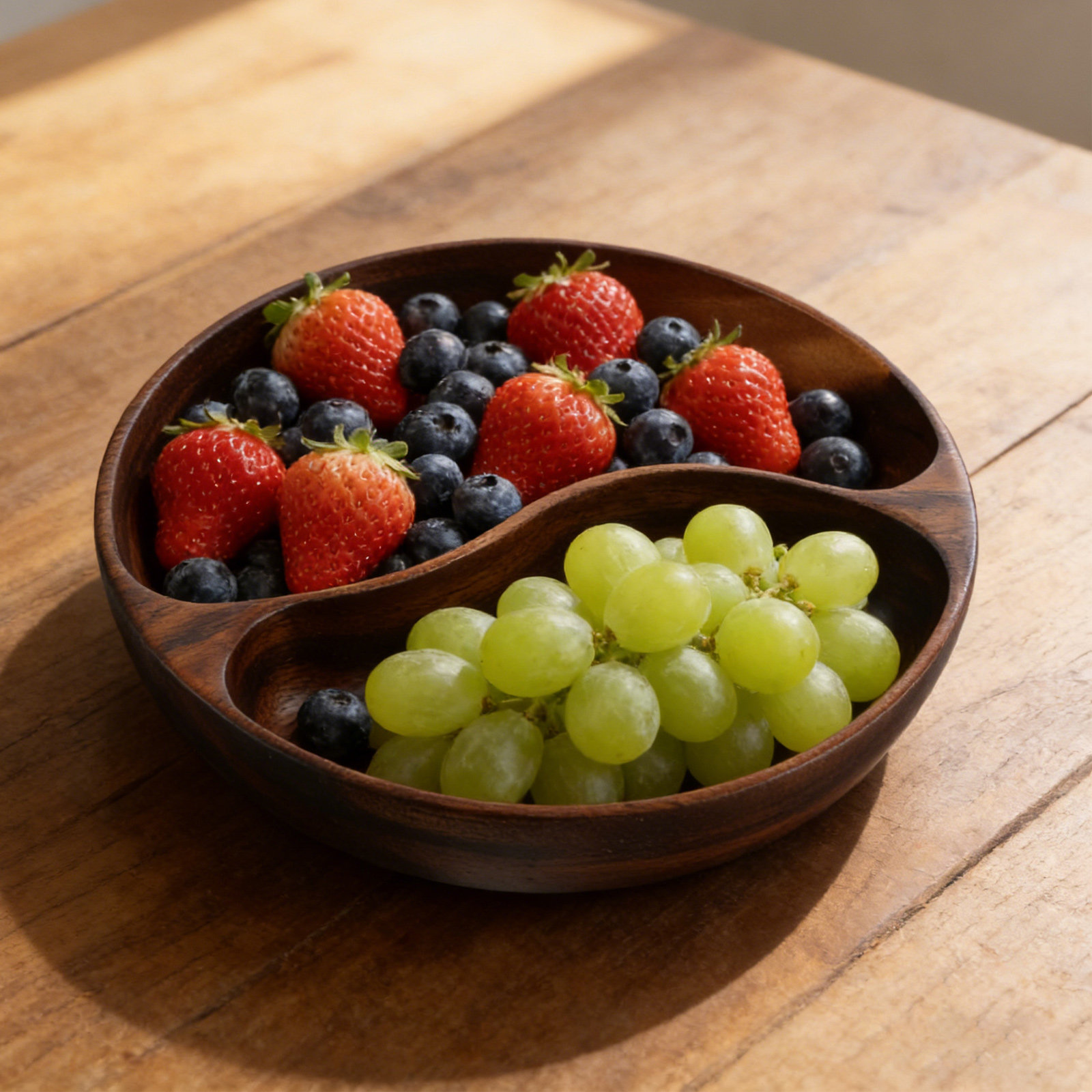Verdeeld portiebord Houten sna - Wooden Serving Tray recensie en prijs