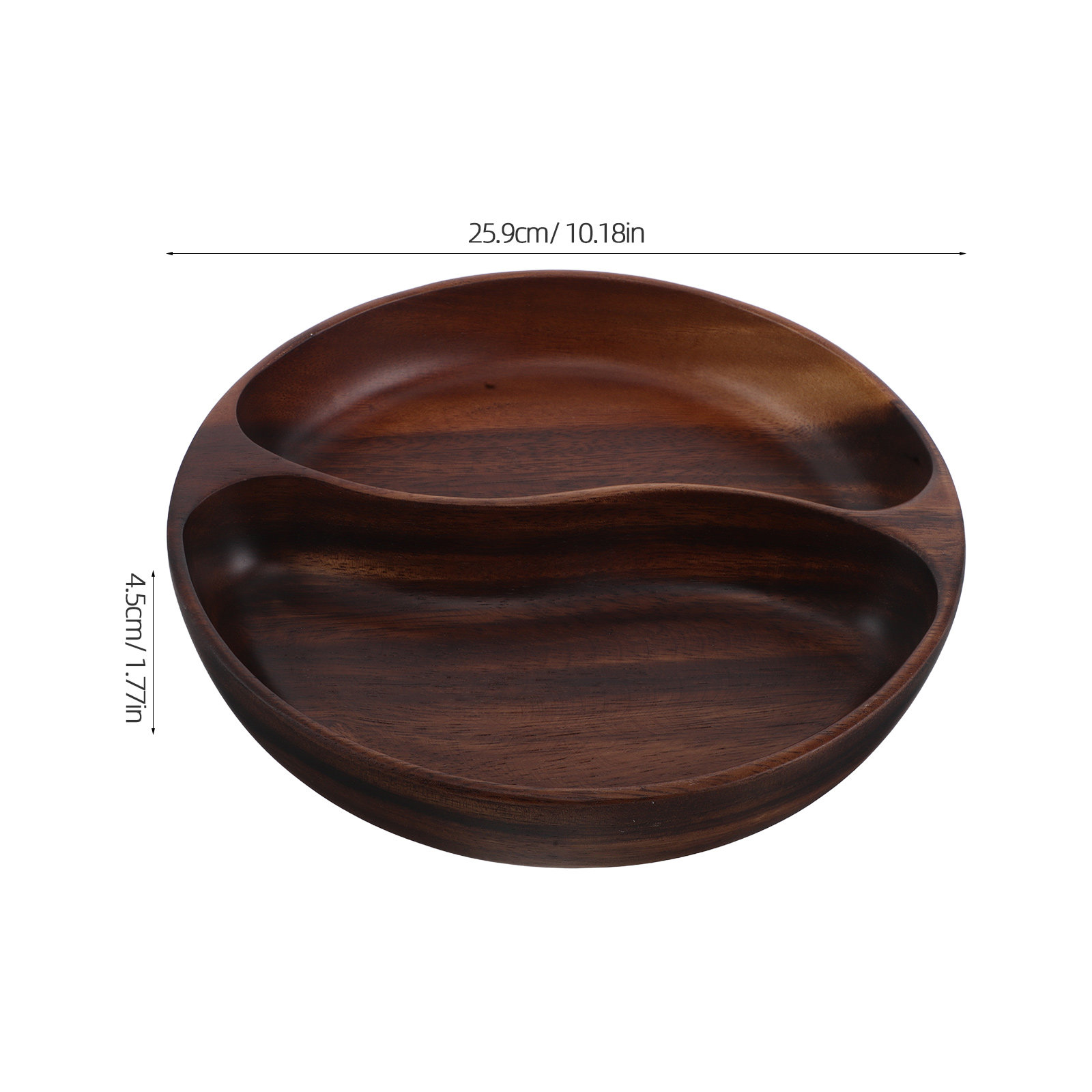 Verdeeld portiebord Houten sna - Wooden Serving Tray recensie en prijs