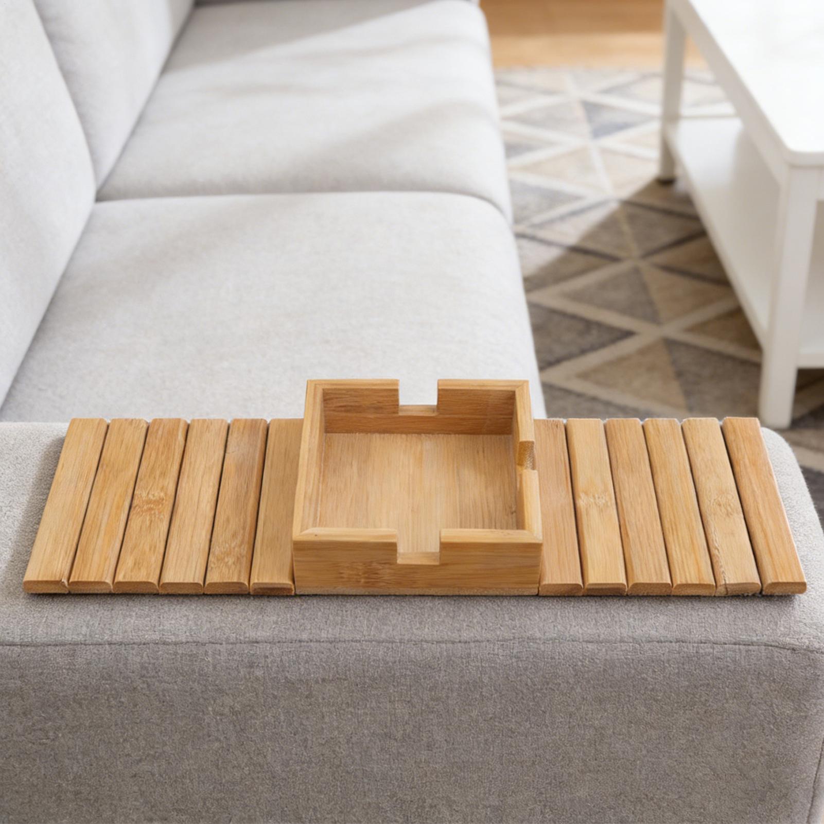 Opvouwbare houten bekerhouder  - Wooden Serving Tray recensie en prijs