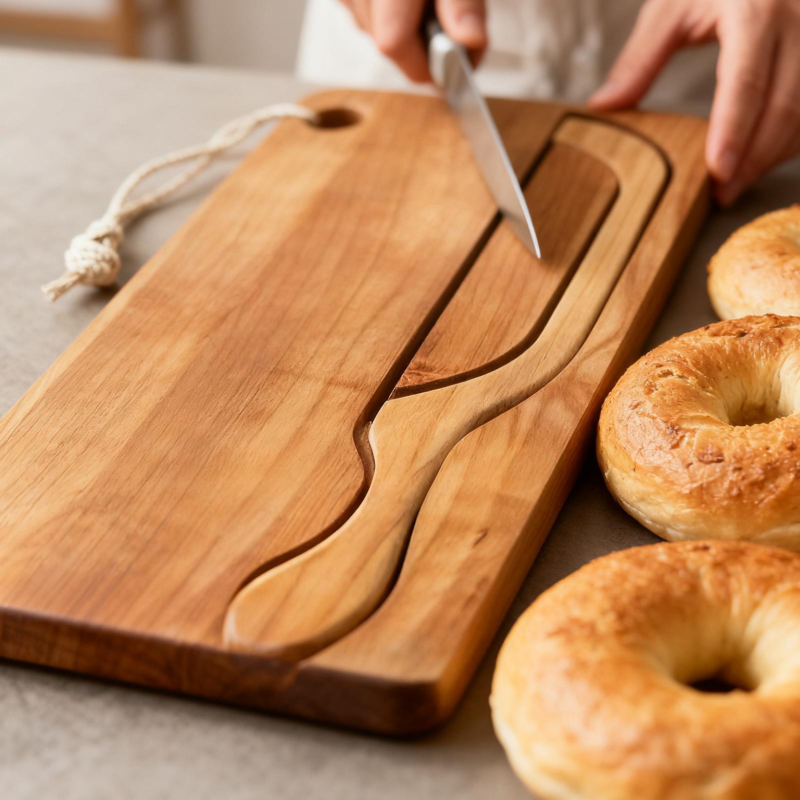 Broodsnijder voor zuurdesem Bo - Wooden Serving Tray recensie en prijs