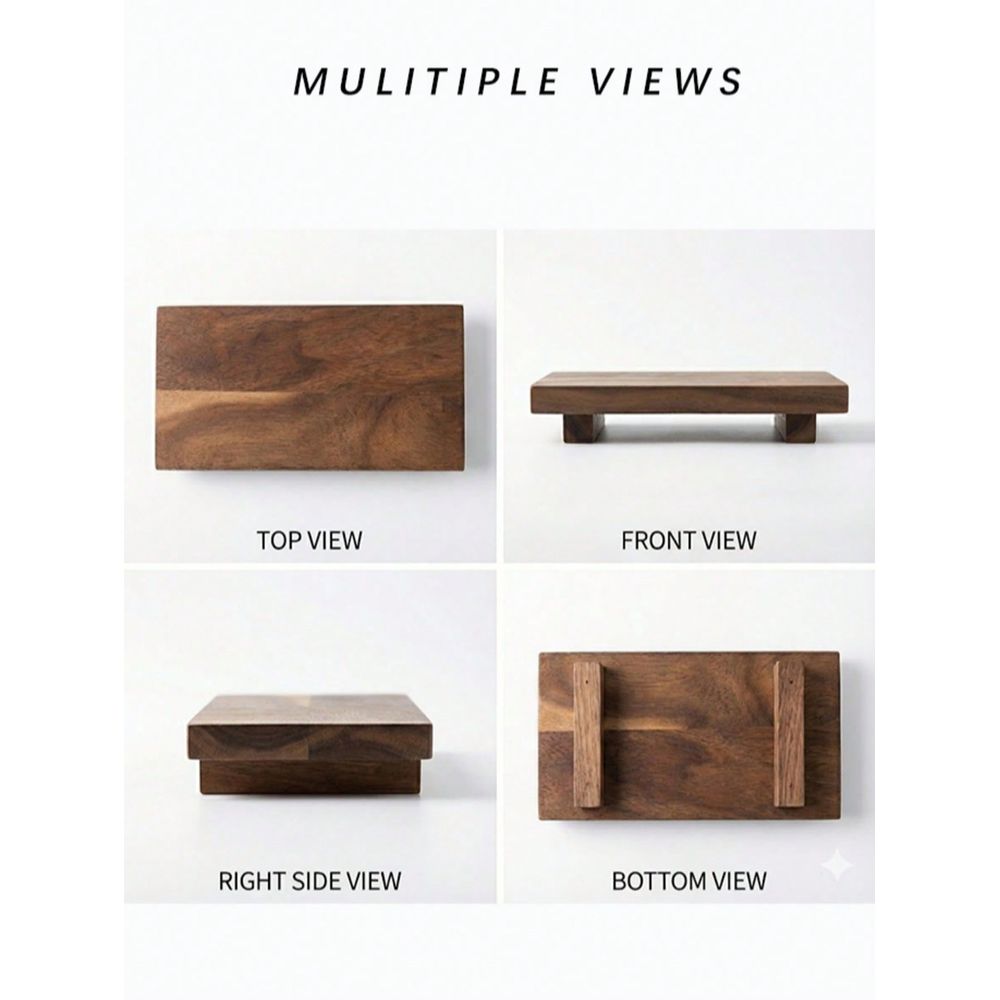 Set van twee houten serveerpla - Wooden Serving Tray recensie en prijs