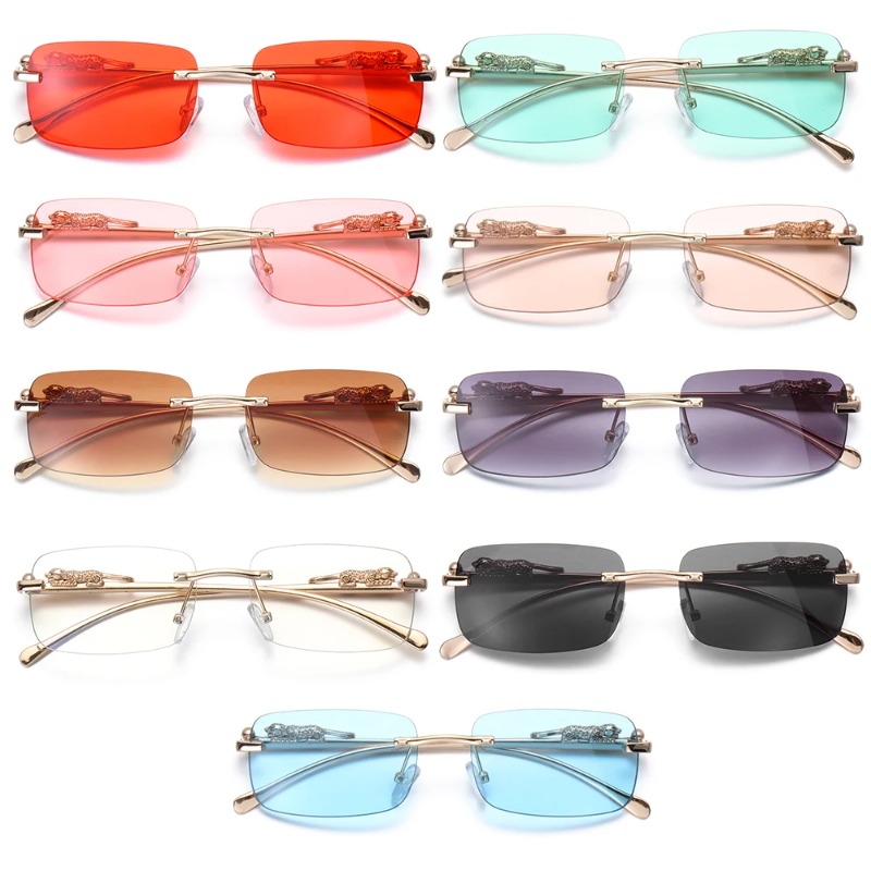 Riemloze vierkante zonnebrille - Luxury Zone recensie en prijs