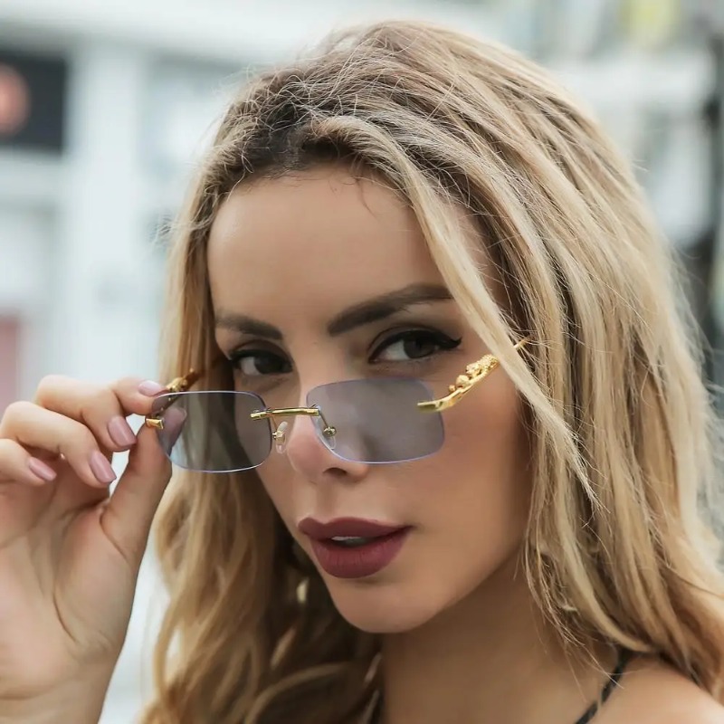 Riemloze vierkante zonnebrille - Luxury Zone recensie en prijs