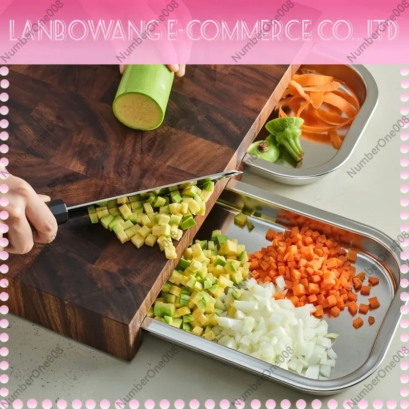 Walnoot snijplank met roestvri - Wooden Serving Tray recensie en prijs